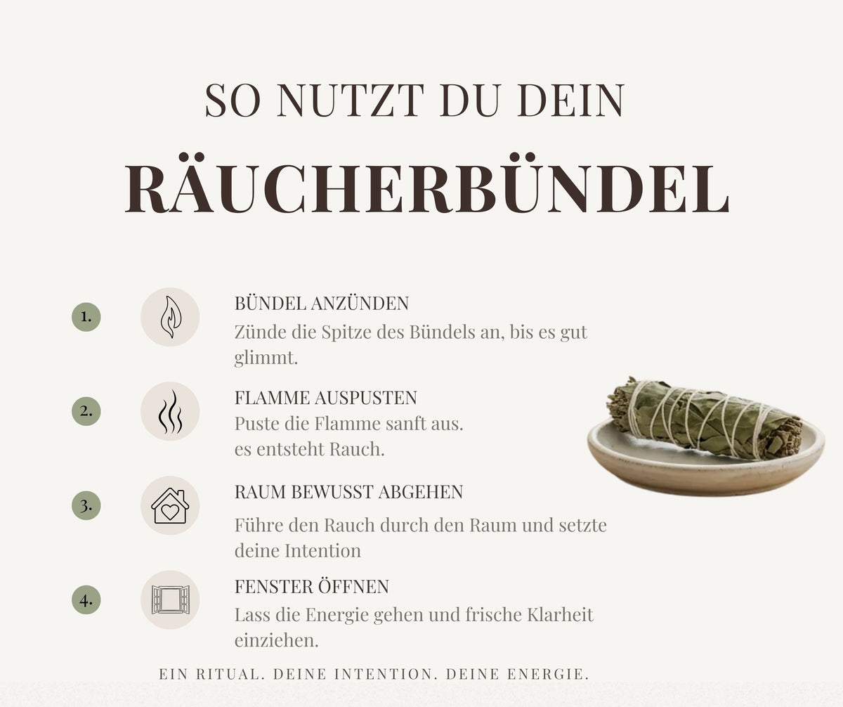 Essenz der Natur - 7 Räucherbündel für Balance, Erneuerung, Schutz & Klarheit