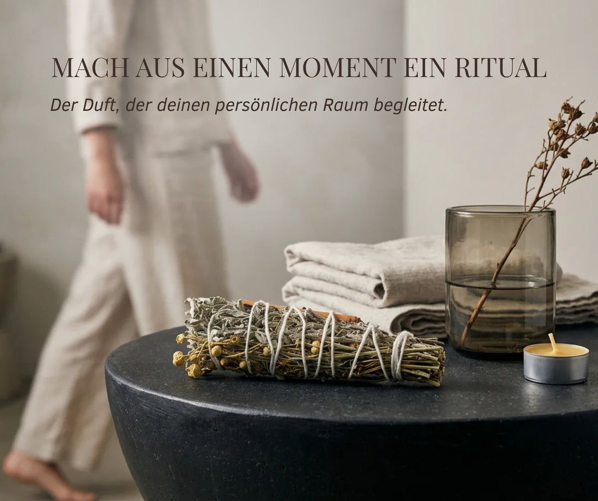 Ritual Räucherbündel - Salbei, Lavendel, Steppenraute & Zimt