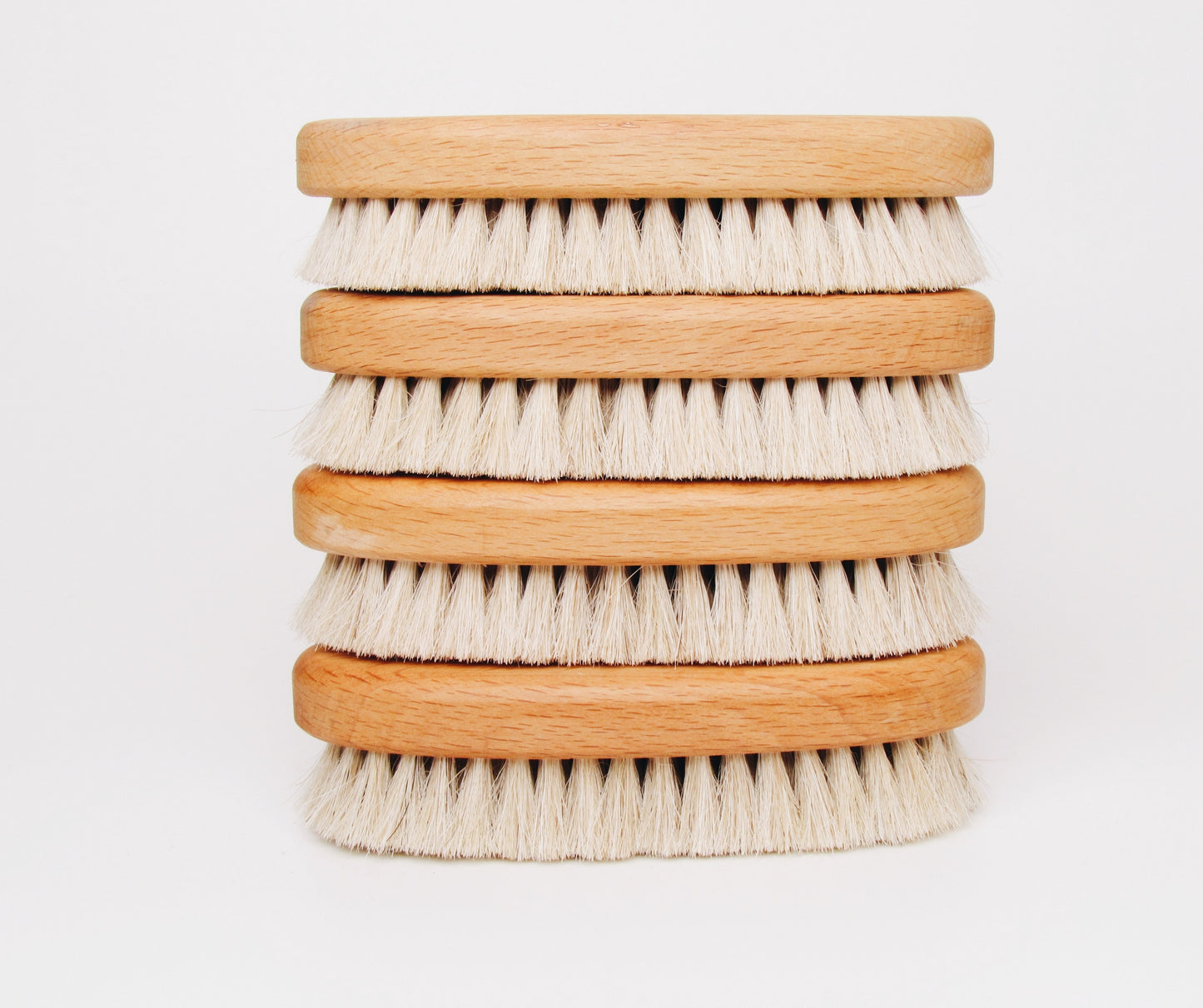 Trockenbürste Buche - Natur Körperbürste für sanfte Trockenmassage mit Ziegenhaar