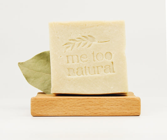 Aleppo Seife Set mit geriffelter Seifenablage - traditionelle Lorbeerseife richtig lagern