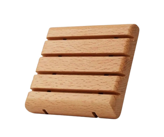 Seifenablage Holz - Seifenhalter aus Buche für feste Naturseifen
