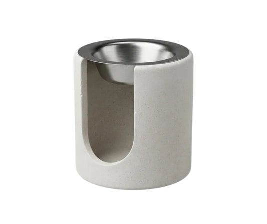 Duftlampe & Räucherstövchen aus Beton „Pure“ - für Weihrauch, ätherische Öle und Duftwachs
