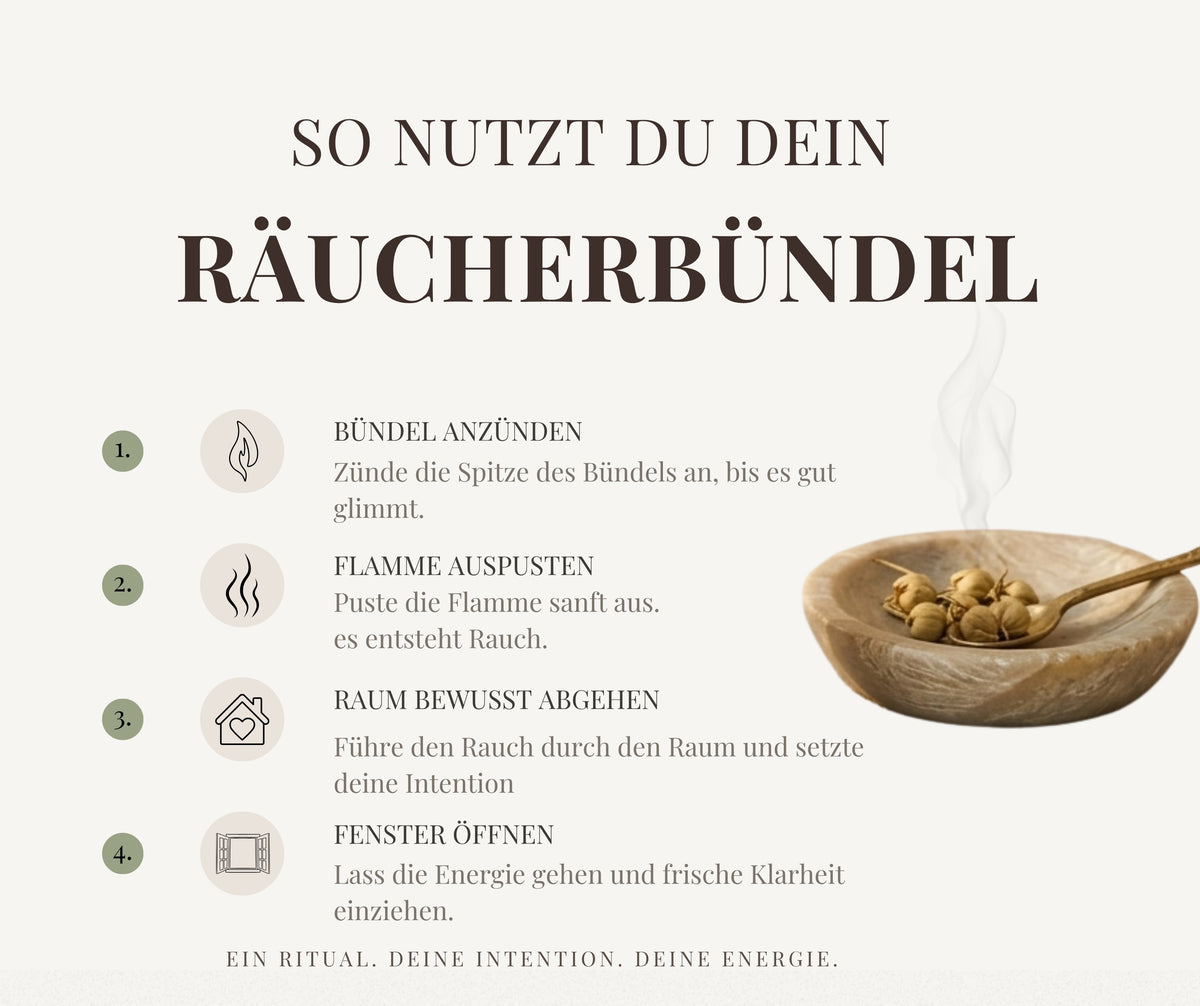 Steppenraute „Üzerlik Otu“ Räucherbündel - Traditionelles Schutz-Räucherwerk
