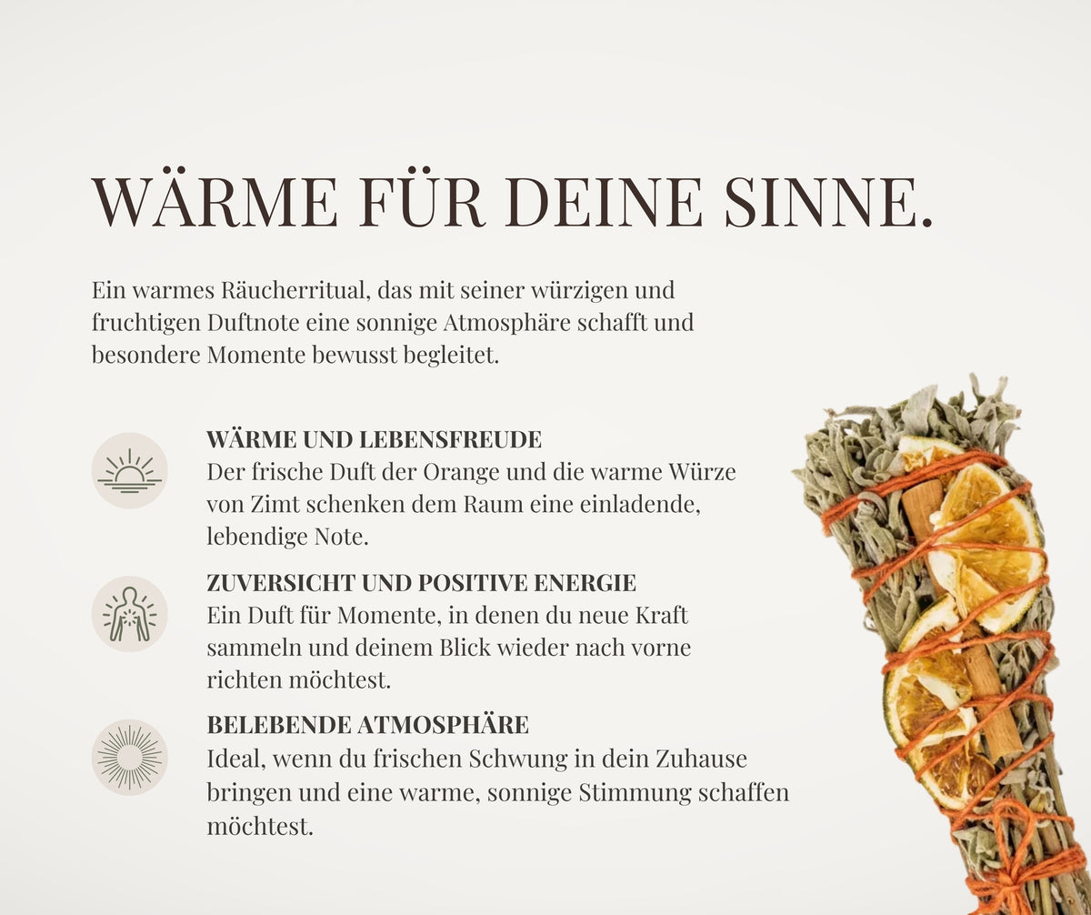 Farben der Balance - Räucherbündel Set für Harmonie, Wärme & Entspannung