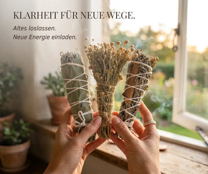 Ritual der Erneuerung - Räucherbündel Set für Neubeginn, Schutz & Reinigung