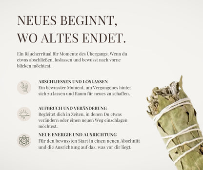 Neubeginn Räucherbündel - Salbei & Lorbeer