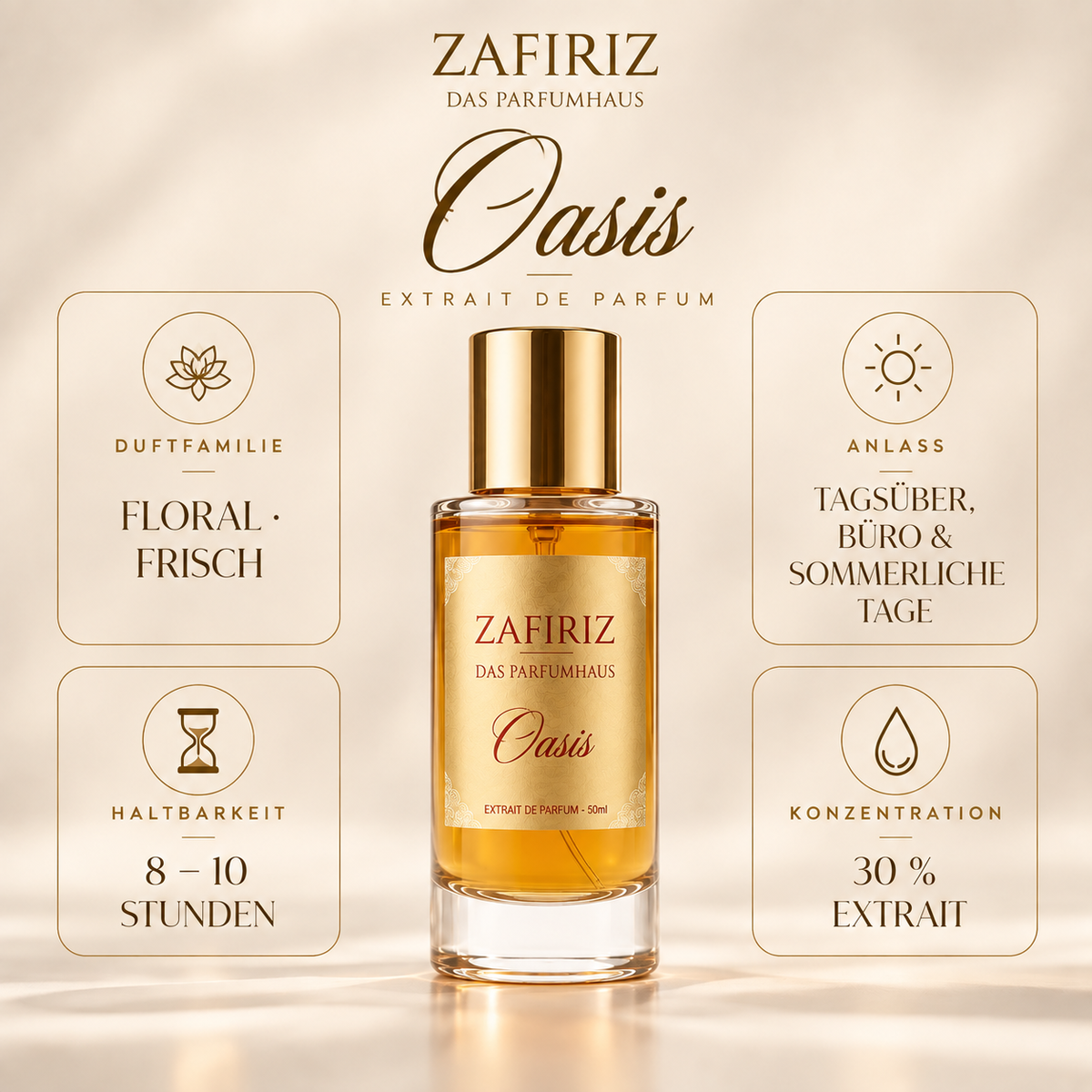 ZAFIRIZ Oasis – Extrait de Parfum 50 ml